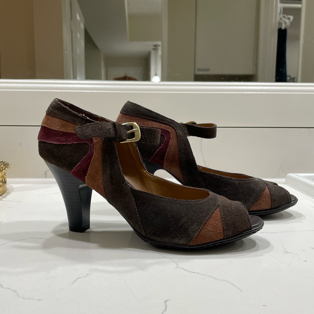 Brown Leather Heels